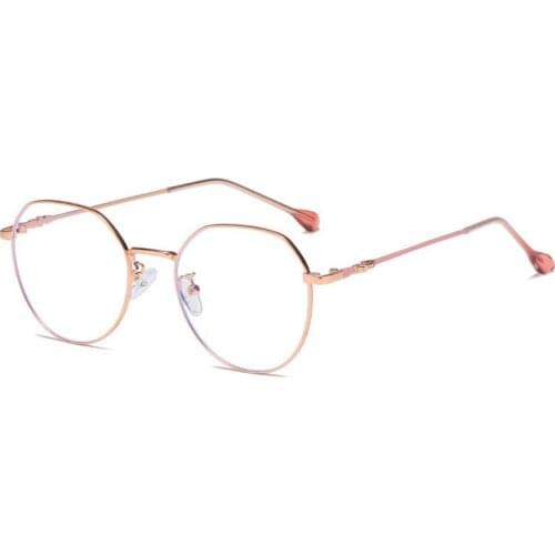 Blue Light Blocking Glasses For Woman New Vintage Man Metal Optical Glasses Screen Protecter Anti Blue Rays Eyeglass Gafas 2021