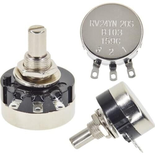 RV24YN20S Potentiometer B501 B103 B202 B502 B102 B203 B503 B104 B204 B504 B105 Potentiometers 500 ohm 10K 20K 50K 100K 200K ohm