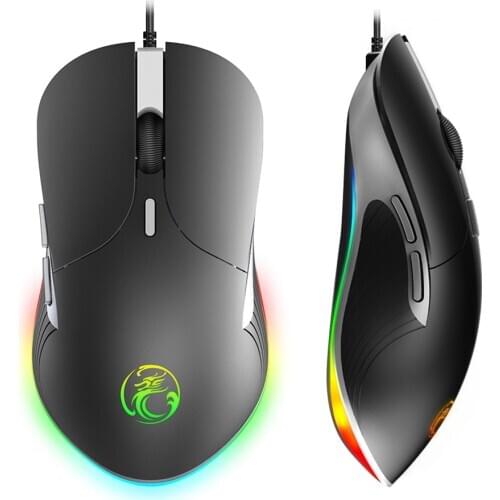 Imice X6 High configuration USB Wired Gaming Mouse Computer Gamer 6400 DPI Optical Mice for Laptop PC Game Mouse upgrade X7