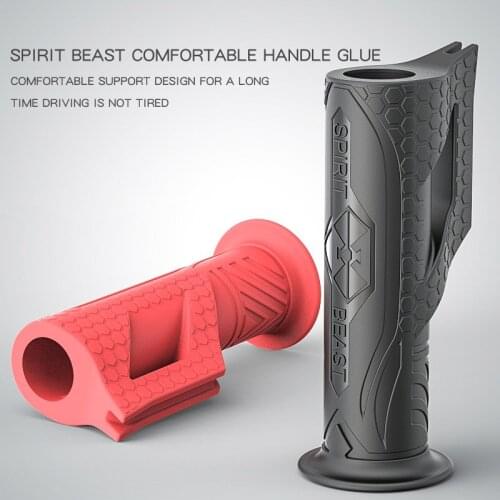 SPIRIT BEAST Motorcycle Rubber Grip for pit bike pitbike vespa piaggio honda cafe racer benelli suzuki yamaha KTM kawasaki BMW