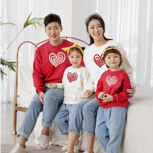 Christmas Mother Kids Hoodie Family Matching Outfits Daddy Son Sweater Couple Matching Clothes Mommy Me Baby Boy Girl Clothes