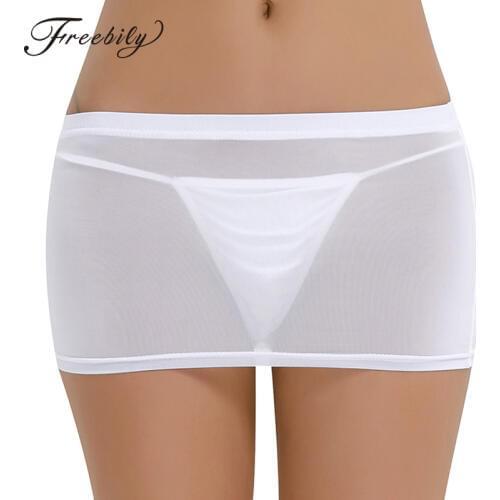 HOT Sexy Tight Pencil Cute Skirt See Through Micro Mini Skirt Transparent Night Club Skirt Fantasy Erotic Wear Candy colors