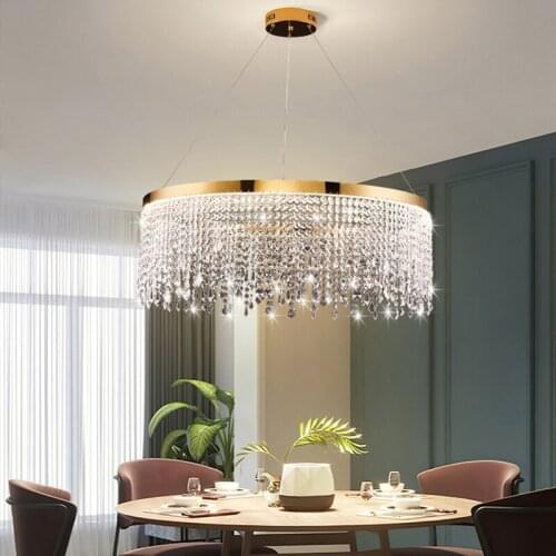 Modern Lustre Hanging Lamp Kitchen Lighting Living Room Lamp Island LED Minimalist Round Rectangle Luxury Lights