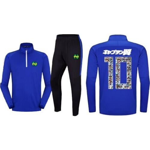 Men Kids Survetements de Foot Captain Tsubasa trousers Soccer Om Tracksuit Jersey Jacket France Spain Oliver Atom training suit