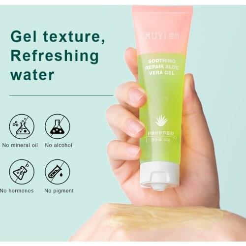 Soothing And Repairing Aloe Vera Gel Repair After Sun Moisturizing Fades Acne Marks Refreshing Skin Rejuvenation TSLM1