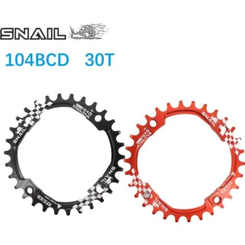 SNAIL Chainring 104 BCD 30T Round MTB Mountain Bike Bicycle chain wheel Ultralight Tooth plate 104bcd