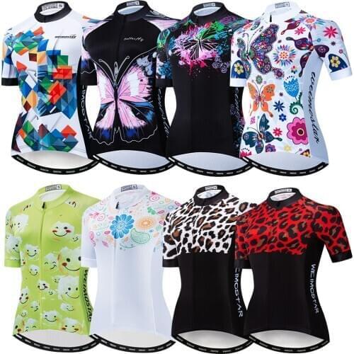 Weimostar 2021 Womens Cycling Jersey Breathable Bicycle Shirt Maillot Ciclismo Road MTB Bike Jersey Tops Team Cycling Clothing