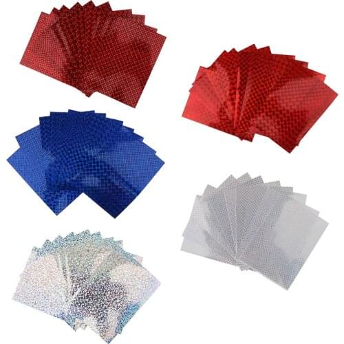 10 pcs Holographic Adhesive Film Flash Fishing Lure Tape Lure Baits Scales Skin Stickers