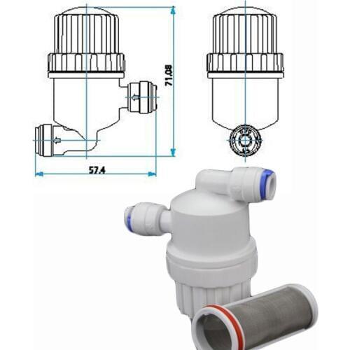 1055 HAIGINT mini inline filter with SS filter net inside for misting kit