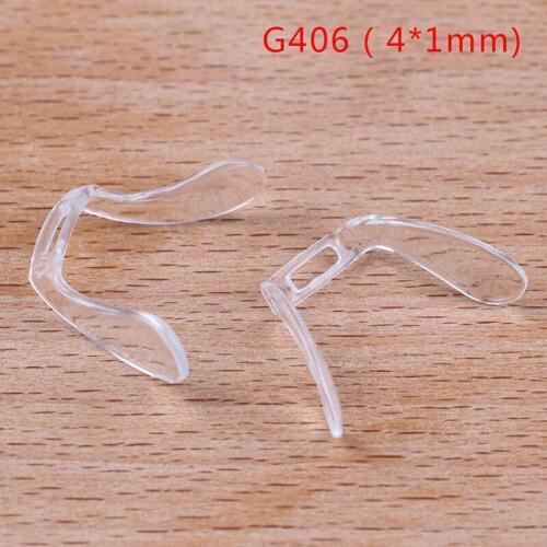 2Pcs Silicone Anti-Slip U Shape Nose Pads Eyeglass Sunglasses Stick On Pad Eye Glasses Multi Styles