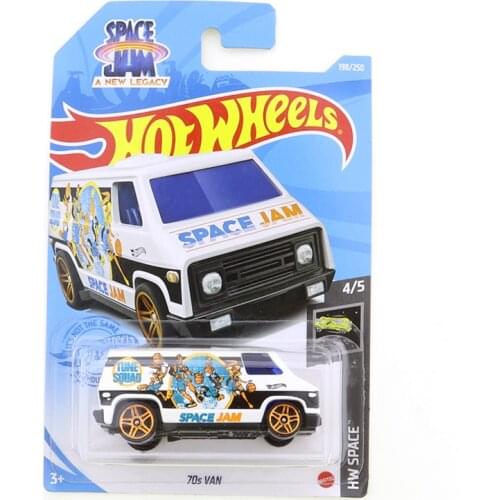 2021-198 Hot Wheels 70s VAN Mini Alloy Coupe 1/64 Metal Diecast Model Car Kids Toys Gift