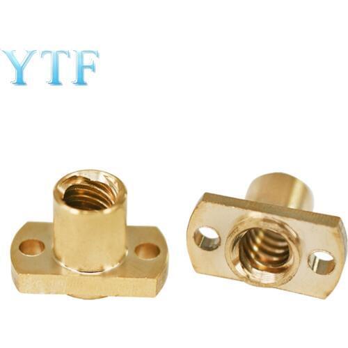 3D Printer Part T8 Screw Nut Pitch 2mm Lead 8mm Brass Nut