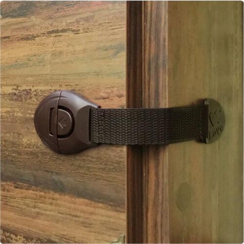 4Pcs/Lot Cabinet Locks Childrens Safety Kids Safety Plastic protection safety lock Child Lock Protection Children Locking Doors