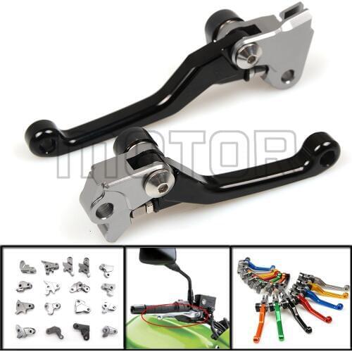 CNC Motorcycle Accessories Hand Grip Dirt Bike Pivot Brake And Clutch Levers For Kawasaki KDX250SR 1992 1993 1994 For KDX 250 SR