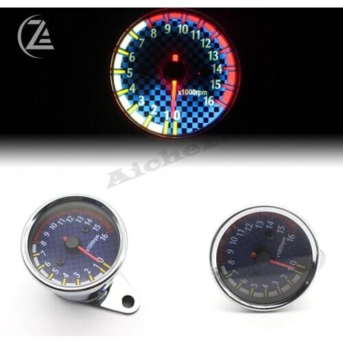 ACZ Universal Motorcycle Parts 12V 16000RPM Scooter Tachometer Gauge for EFI Motorcycle