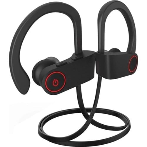 U8 Bluetooth Earphones earhook Headset Mic Sport Running Hd Stereo Wireless Neckband Earbuds