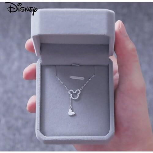 Disney Mickey Mouse Simple Light Luxury Temperament Clavicle Chain Female Pendant Wind for Women Cartoon Necklace Jewelry Gift