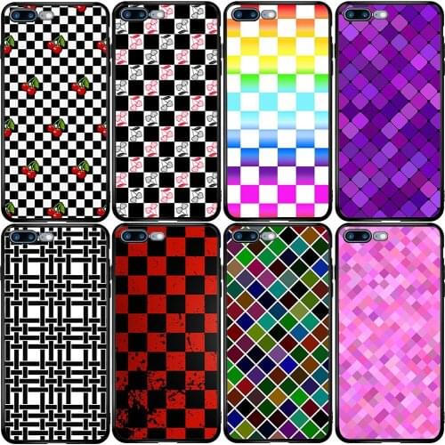 Phone Case for Xiaomi Redmi Note 9A 8 8T 7 6 7A 6A 5A 5 A1 A2 A3 Pro Max Plus Lite Checkerboard Plaid Checkered