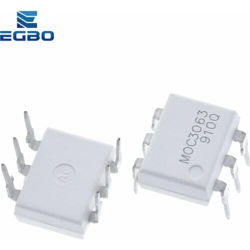 EGBO 10PCS MOC3063 DIP6 DIP DIP-6 new and original IC