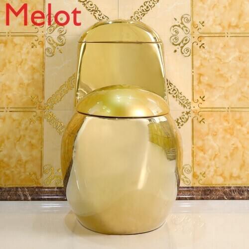 European style gold egg toilet super swirling water saving local tyrant gold toilet