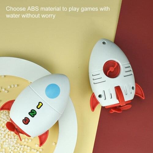 Bath Toys Play In Summer In Bathroom Water Playing Toy Rocket Fountain Clockwork Toy Rotary Baby Infants Beach Toy