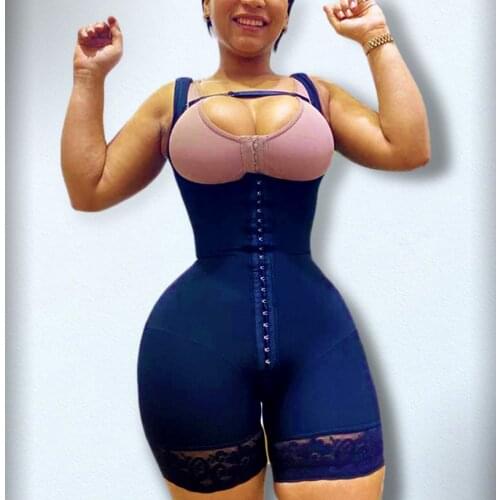 Shapewear Women Fajas Colombianas Compression Garment With Wide Adjustable Shoulder Strap Women Bodyshaper