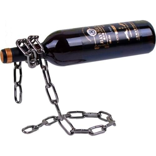 Creative Magic Chains Wine Racks Suspended Wine Rack Process Household Necessities beer Metal