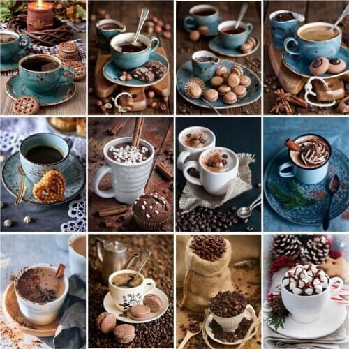 Full Square/Round Drill Diamond Painting Cross Stitch Coffee Cups Rhinestone 5D Diy Diamond Embroidery Mosaic Home Decor Rp190