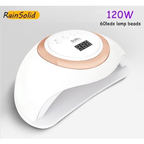 168W UV Nail Lamp Nail Dryer 60 LED Ice Lamp for manicure Drying semi-permanent gel polish lamp With 10/30/60/99s Time Induction