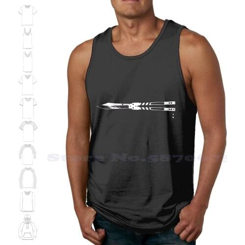 Butterfly Knife Summer Funny Tank Top Sleeveless Vest For Men Women Balisong Butterfly Knife Big Flips Butterfly Knife