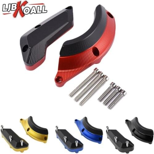 LJBKOALL Engine Frame Stator Crash Pad Slider Protector Set For Yamaha YZF R1 R1M 2015 2016 2017 CNC Aluminum