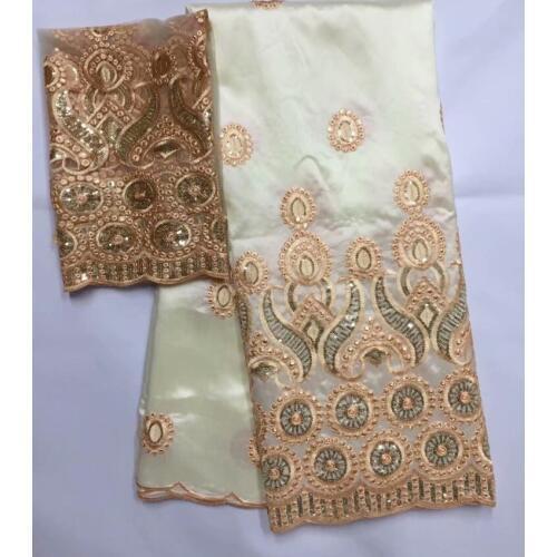 Multicolor African George Lace Fabric with 2yards Tulle Lace African George Wrapper High Quality African George Fabric for Dress