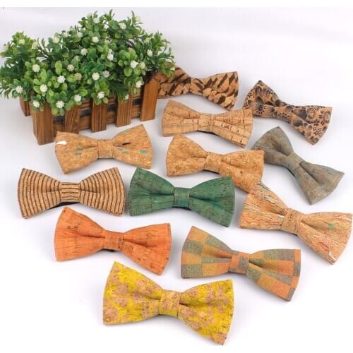 Fashion Imitation Bark Bowtie Casual Bow tie For Men Women Butterf Bowknot Adult Bow Ties Cravats Girls Boy Wood GrainBowties