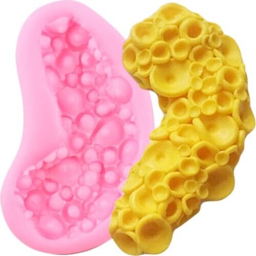 Sea Coral Silicone Molds Bubble Cupcake Topper Fondant Cake Decorating Tools DIY Soap Resin Clay Candy Chocolate Gumpaste Moulds