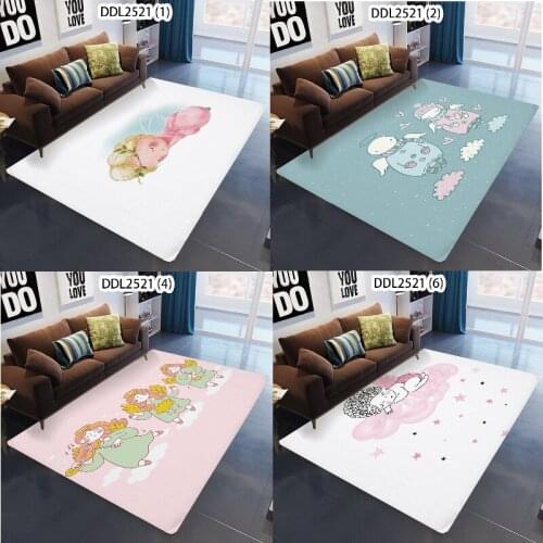 Cartoon cute little girl rug for living room Kitchen mat Carpet in the living room kids room rug anime rug Kitchen carpet carpet