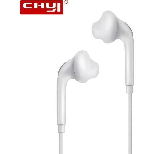 CHYI 3.5mm Stereo Music Earphones Portable Earphone Wired In-Ear Headset 1.2m Cable with Microphone for Samsung S6 Edge