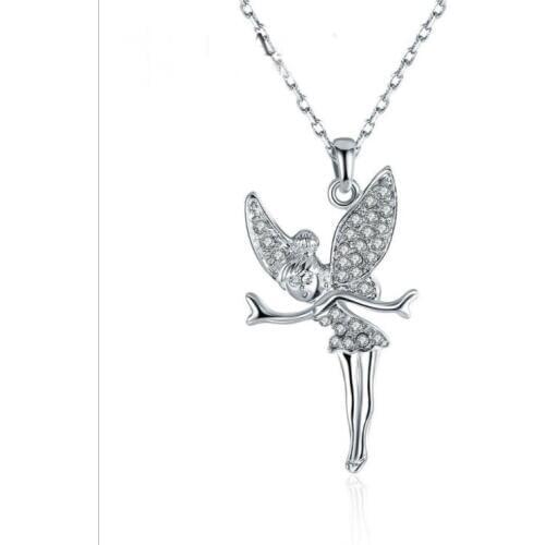 2021 New Original Crystals from Swarovskis Lucky Cupid Necklaces 925 sterling silver Fine Jewelry For Women Christmas Party