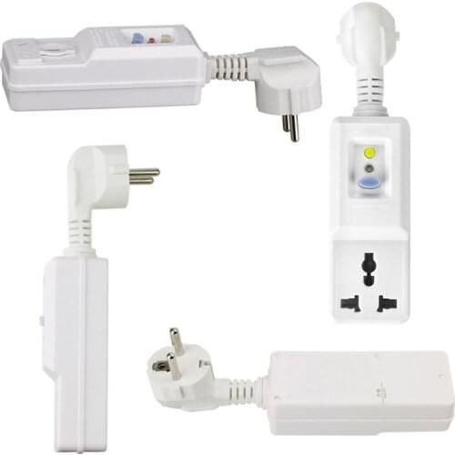 EU 16A Socket Adaptor Home Circuit Breaker Cutout Plug Safety Leakage Protection Trip Switch Tools