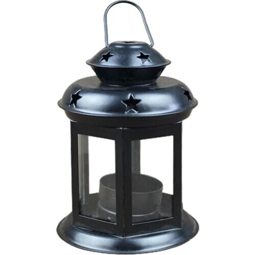 Christmas candle wrought iron decoration wind lantern decoration home decoration scene layout living room decoration