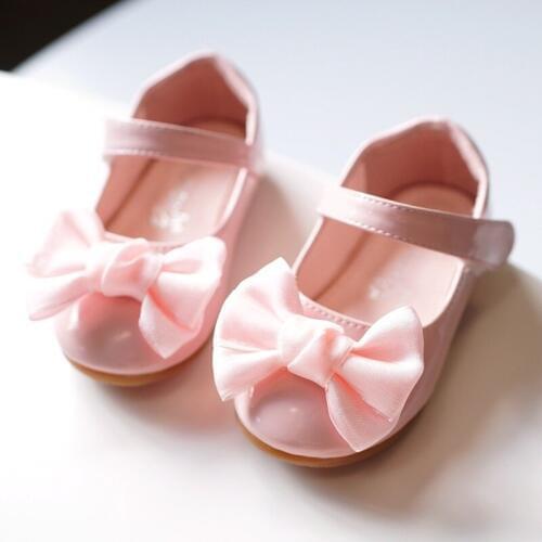 Genuine leather Casual kids leather shoes 2018 spring toddler children students shoes Flat little girls sweet sandals