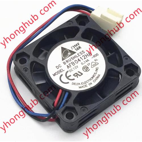 Detla Electronics AFB0412HA R00 Server Cooling Fan DC 12V 0.14A 3-Wire