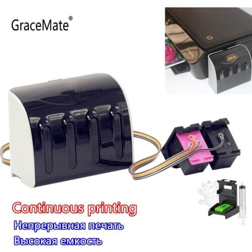 65XL CISS Replacement for HP 65 XL Compatible for HP Envy 5010 5020 5030 5055 Deskjet 2620 2630 2632 2652 2655 Printer CISS