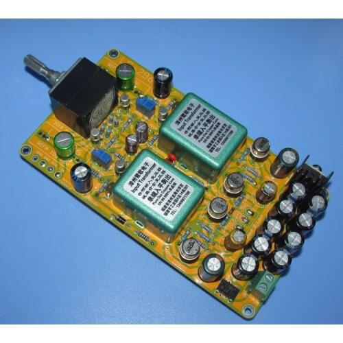 Transformer inverted drive, germanium tube output, 0.5W headphone amplifier board LG-296, external 7.5-9V 100mA AC voltage