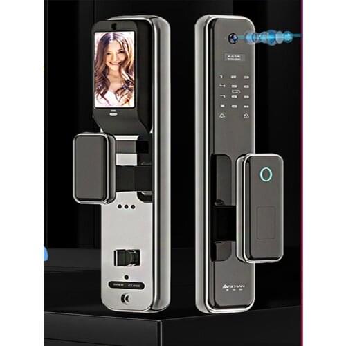 TT Fingerprint Lock Household Anti-Theft Door Smart Lock Automatic Cat Eye Surveillance Camera Electronic Password Lock Door