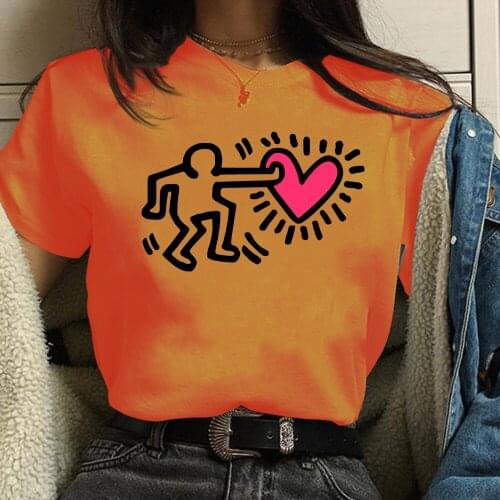 Cartoon Women 2021 Short Sleeve Printing Spring Fashion Lady Clothes Print Tshirt Female Tee Top Ladies TX00342