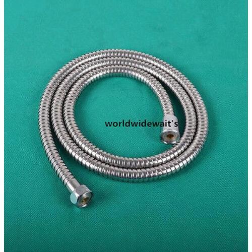 1.5M or 2M 1/2"BSP Female Thread 304 Stainless Steel Shower Hose Bathroom Heater Water Head Pipe Anti-Explosion