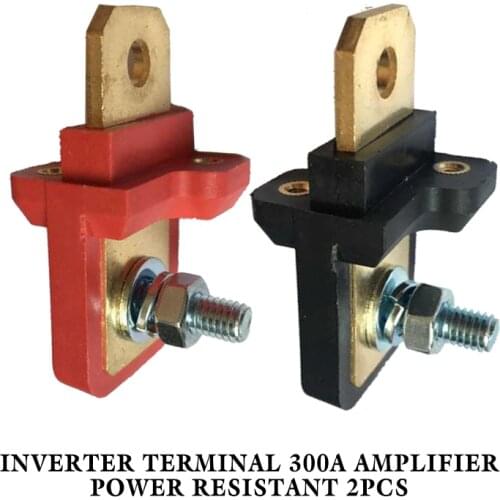 2Pcs Connectors Terminals True Copper Binding Post Inverter Terminal 300A Amplifier Power Resistant Electrical Equipment Parts