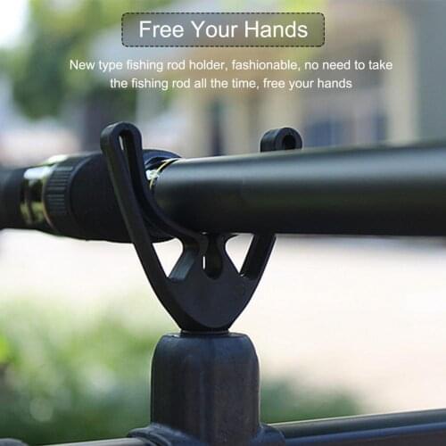 4pcs Fishing Rod Holder Mount Tackle Gripper Rest Thread Fishing Pole Fishing Bracket Support Stand Tool Gadget