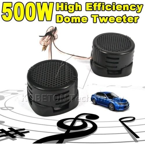 Car Audio Newest 2Pc 500W Car Mini Dome Tweeter Loudspeaker High Pitch Speaker Super Power Audio Auto Sound Speaker for Car 97Db
