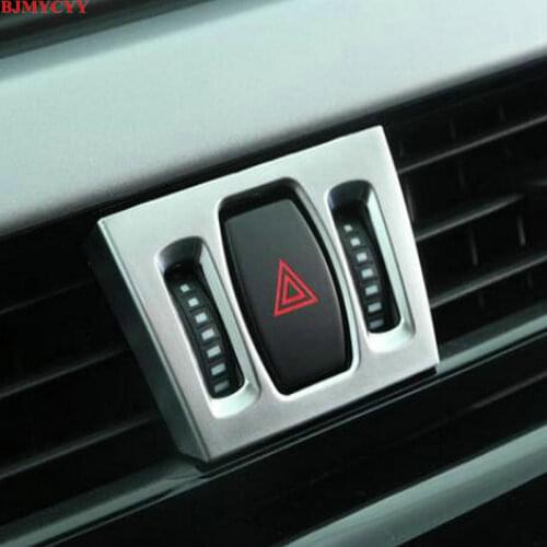 BJMYCYY 3PCS/SET Automobile central control air conditioner outlet key wheel ABS decorative frame for BMW X1 X2 2016-2020